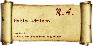 Makis Adrienn névjegykártya