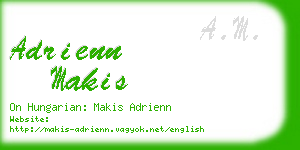 adrienn makis business card